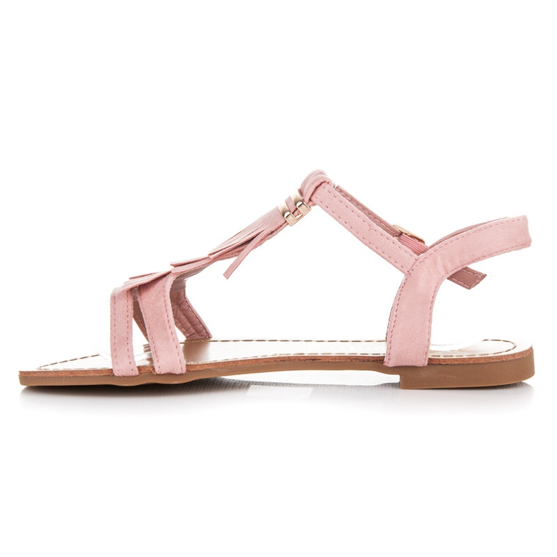 Queen Vivi Sandali Con Frange rosa 1