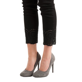 VICES Scarpe col tacco in camoscio grigio 1