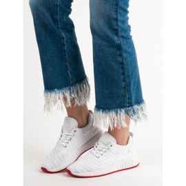 SHELOVET Calzature in tessuto alla moda bianco 1