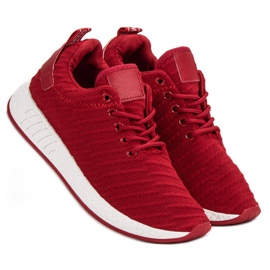 SHELOVET Calzature in tessuto alla moda rosso 1