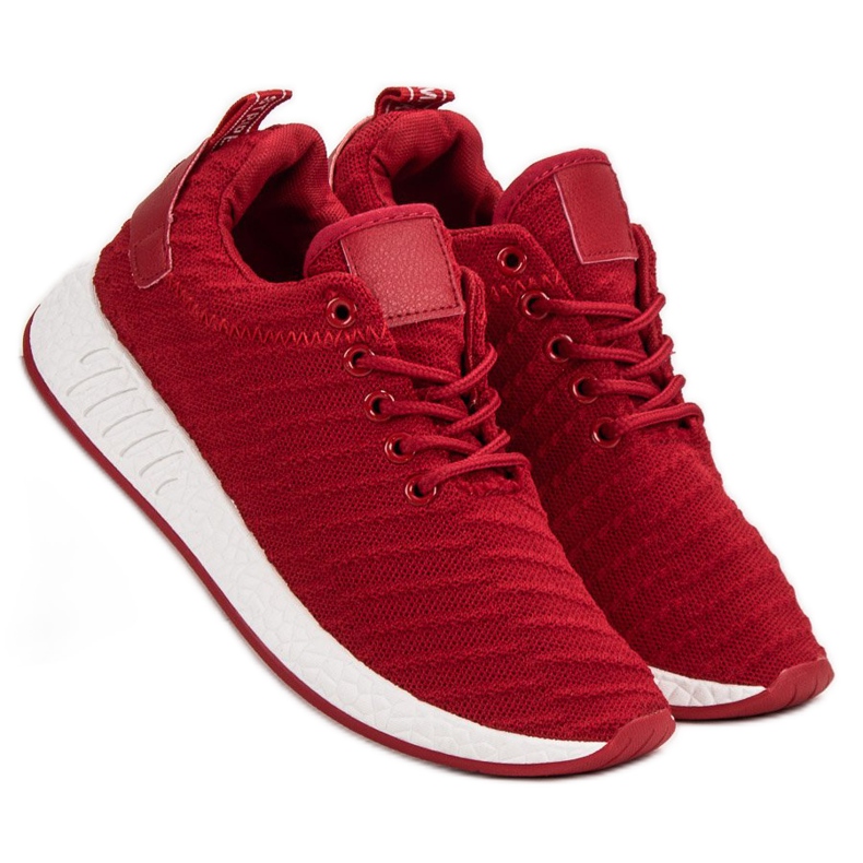 SHELOVET Calzature in tessuto alla moda rosso 1