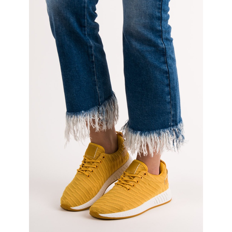 SHELOVET Calzature in tessuto alla moda giallo 2