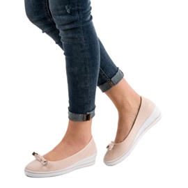 SHELOVET Pompe con zeppa marrone 1