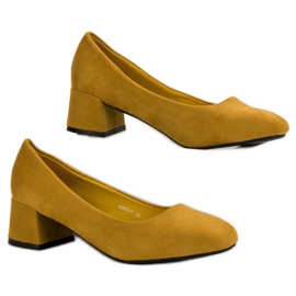 SHELOVET Décolleté senape giallo 1