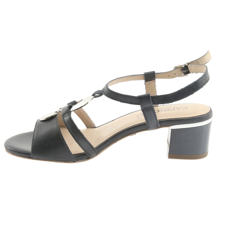 Sandali con decorazione Caprice 28211 blu navy grigio 2