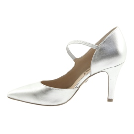 Décolleté con cintura Caprice 24402 argento grigio 2