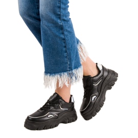 SHELOVET Sneakers Nere Con Effetto Holo nero 2