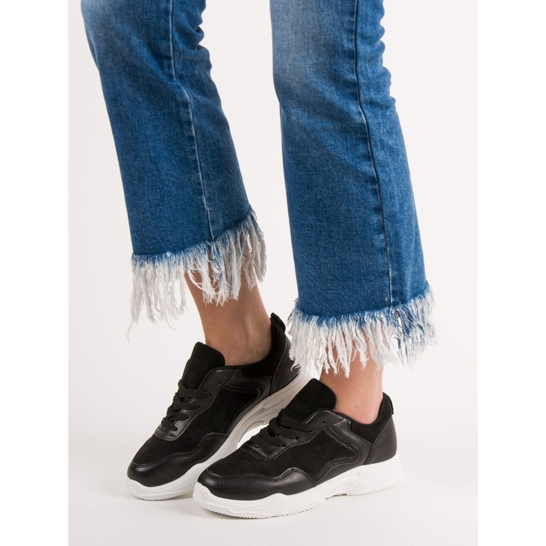 SHELOVET Scarpe da ginnastica alla moda nero 2