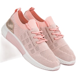 Primavera Scarpe slip-on rosa 1