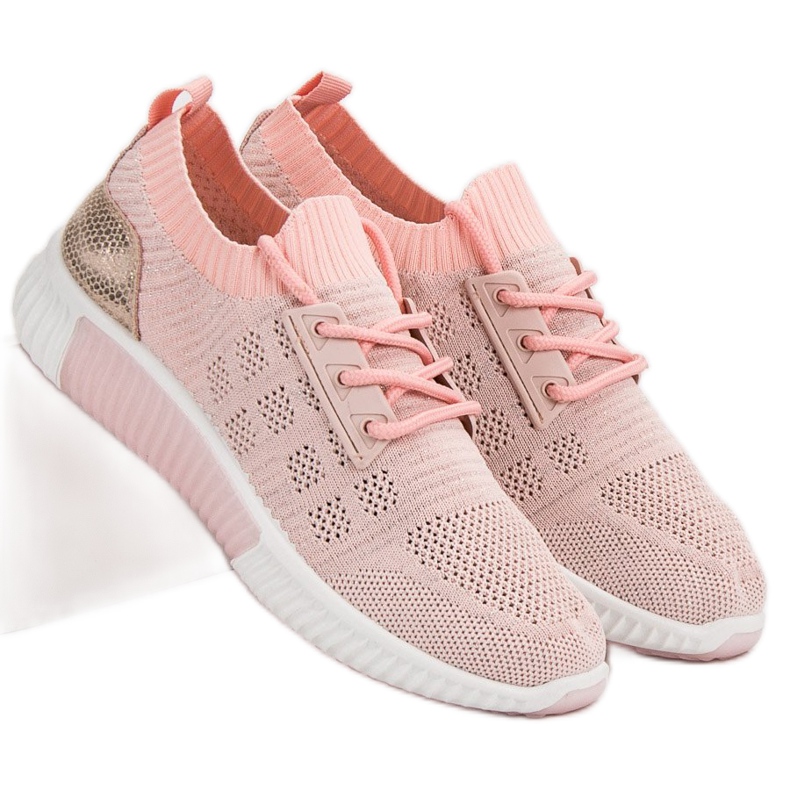 Primavera Scarpe slip-on rosa 1