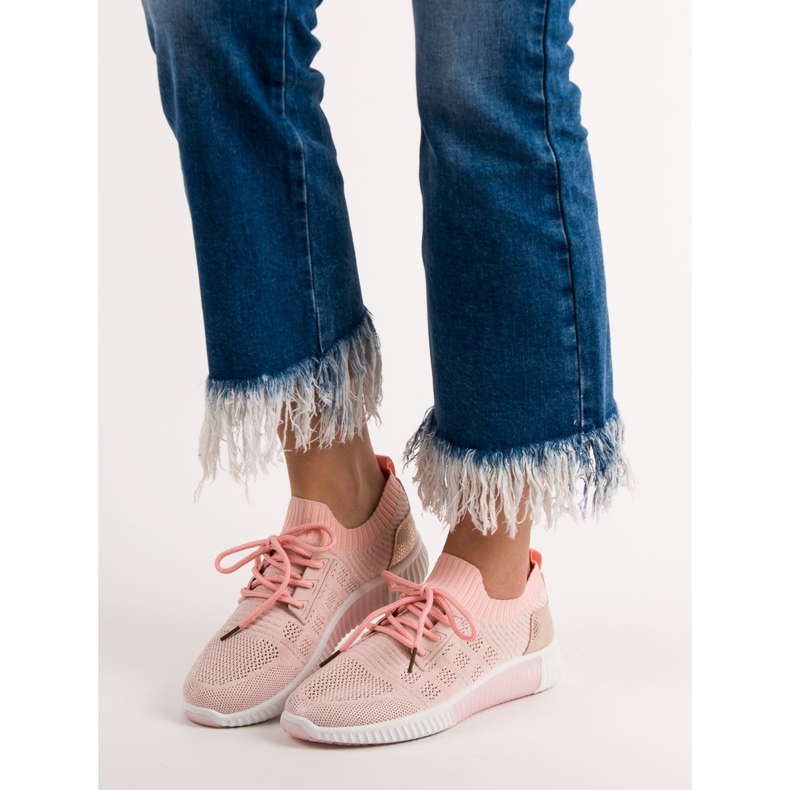 Primavera Scarpe slip-on rosa 2