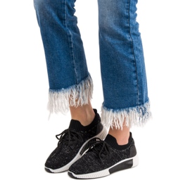 Primavera Scarpe slip-on nere nero 1