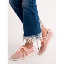 SHELOVET Scarpe Slip-on Con Paillettes rosa 2