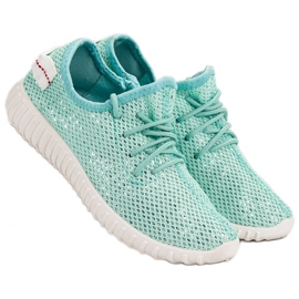 SHELOVET Scarpe Slip-on Con Paillettes verde 1