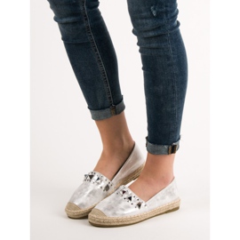 Janessa Espadrillas Con Borchie grigio 1