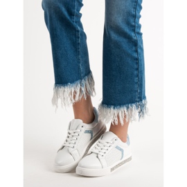 Ideal Shoes Scarpe Sportive Con Cubic Zirconia bianco 1