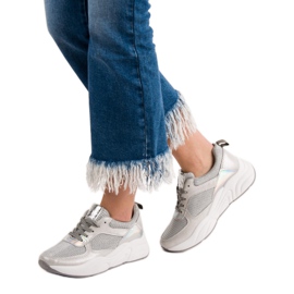 Ideal Shoes Scarpe sportive argento grigio 2