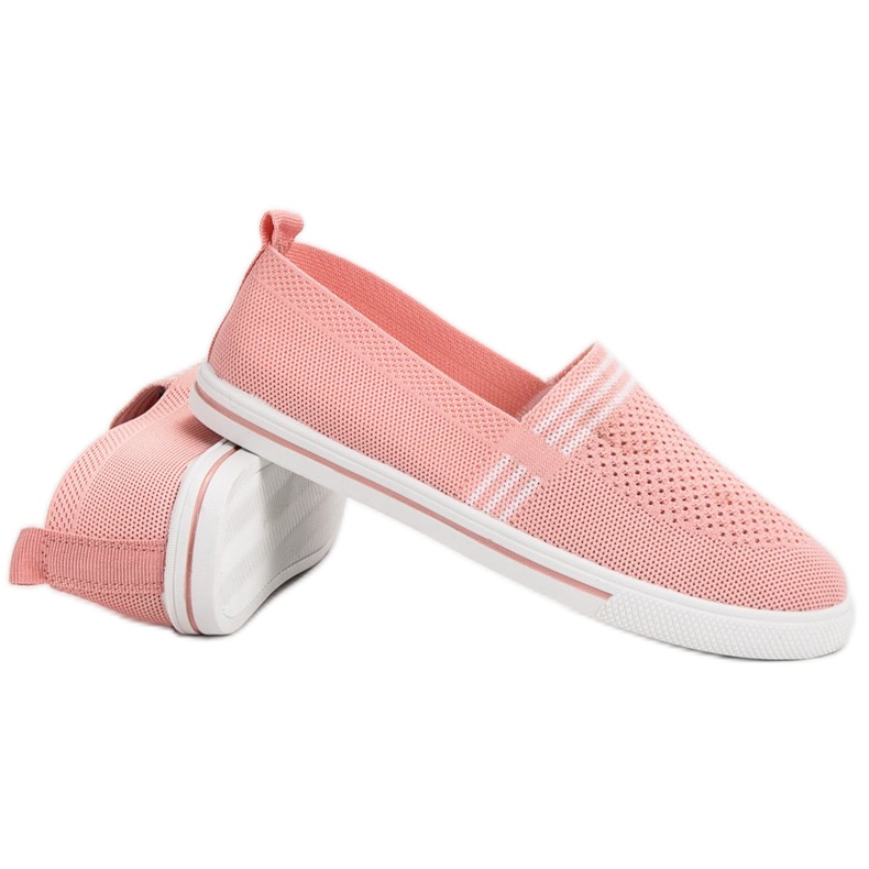 SHELOVET Sneakers in tessuto rosa 1