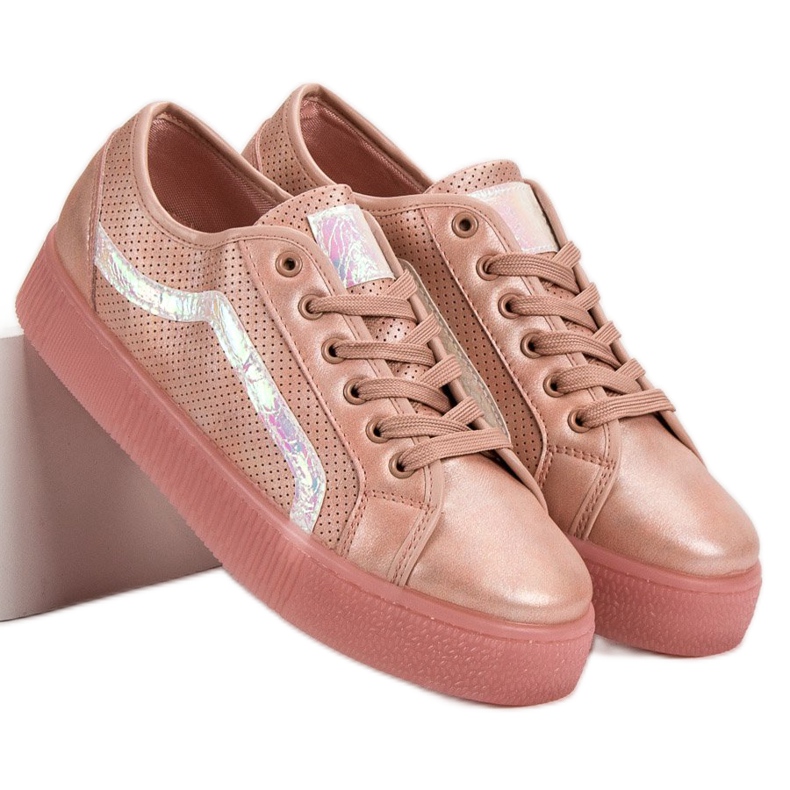 SHELOVET Scarpe casual da donna rosa 1
