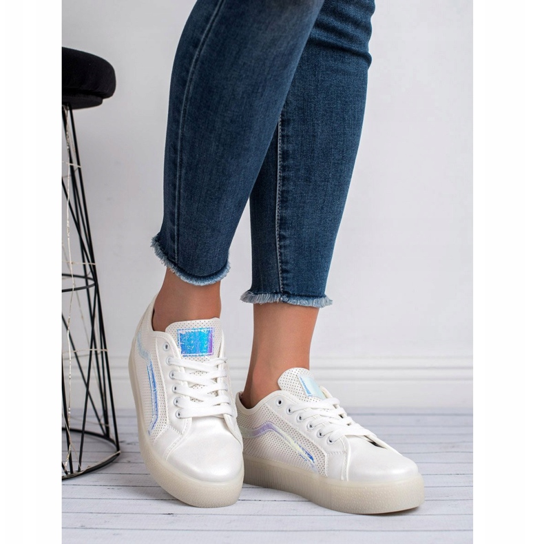 SHELOVET Scarpe casual da donna bianco 2