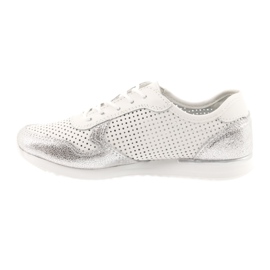 Scarpe sportive da donna Filippo 737 bianche e argento bianca grigio 2