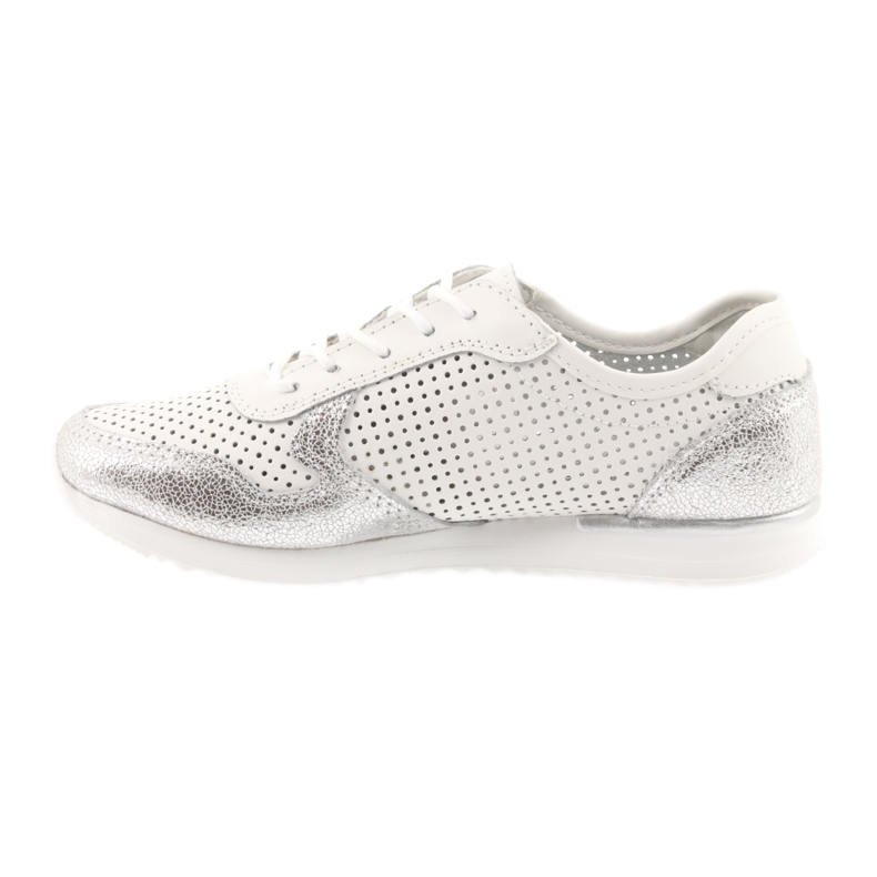 Scarpe sportive da donna Filippo 737 bianche e argento bianca grigio 2