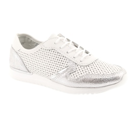 Scarpe sportive da donna Filippo 737 bianche e argento bianca grigio 1