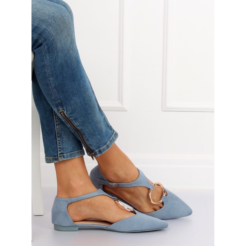 Ballerina aperta blu JN7119 Blu 1