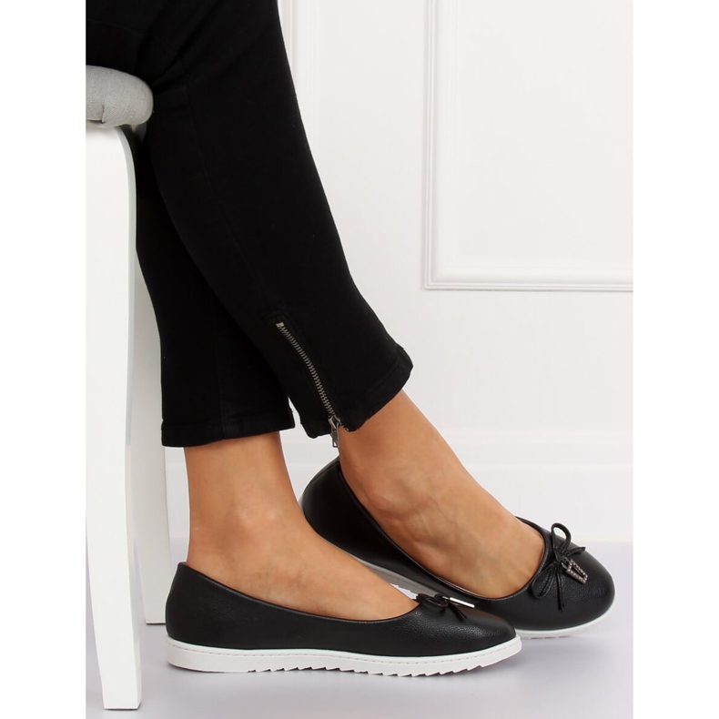 Ballerine da donna nere YSD-04 Black nero 2