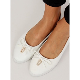 Ballerine da donna bianche YSD-04 White bianco 2