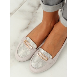 Mocassini da donna grigi VS-662 LT.GREY grigio 2