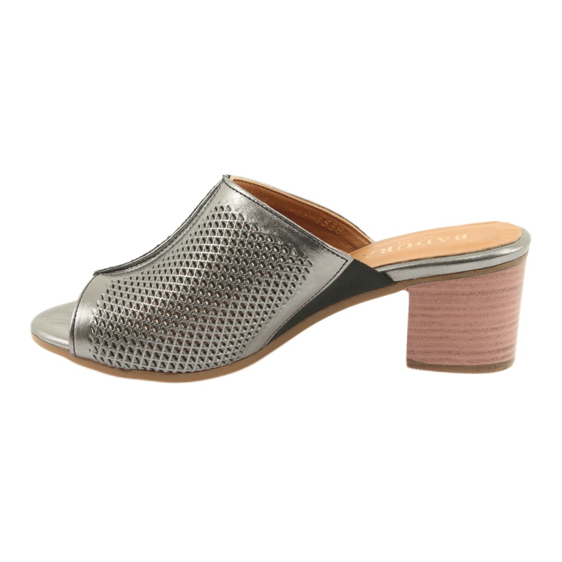 Badura Cappelli in pelle aperta da donna 5311 argento grigio 2