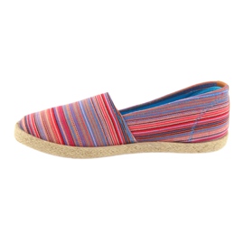 Espadrillas McKey 821 marrone rosso blu rosa 2