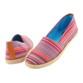Espadrillas McKey 821 marrone rosso blu rosa 4