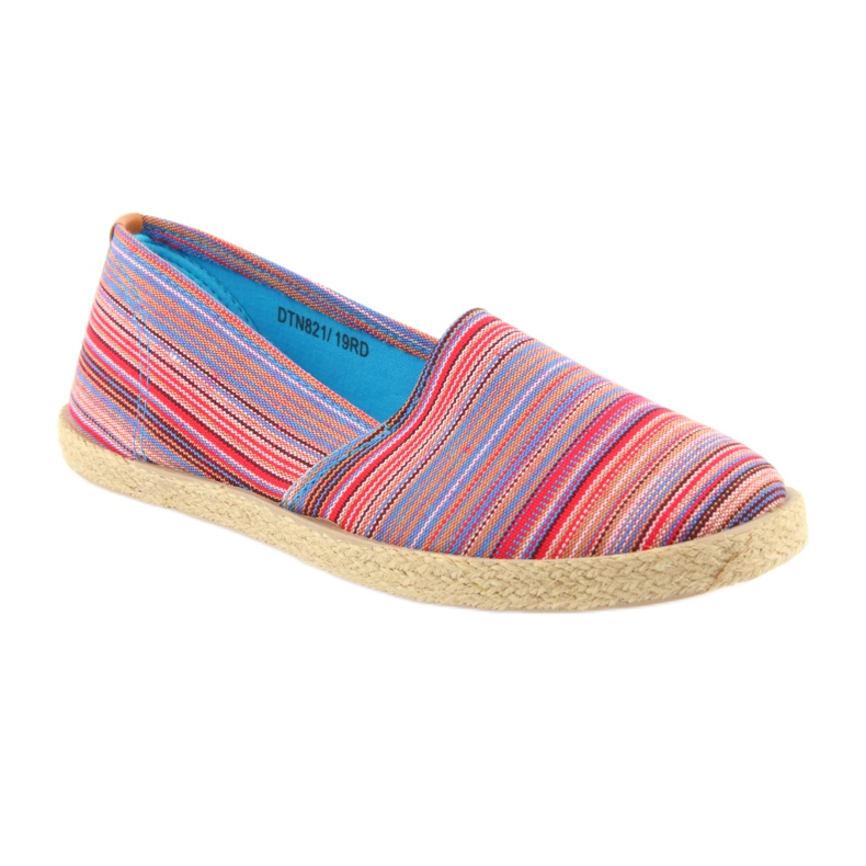 Espadrillas McKey 821 marrone rosso blu rosa 1