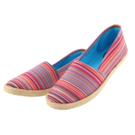 Espadrillas McKey 821 marrone rosso blu rosa 3