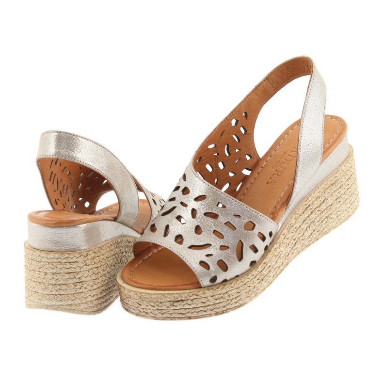 Sandali con zeppa Badura 4722 cappuccino beige 4