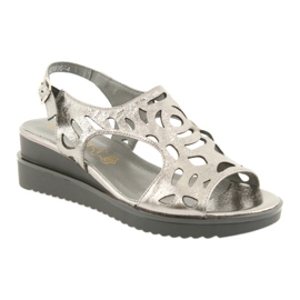 M.Daszyński Sandali Daszyski 1838 metallizzati grigio metallizzato 1