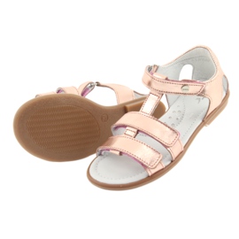 Sandali da bambina oro rosa Bartek 56016 giallo 5