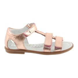 Sandali da bambina oro rosa Bartek 56016 giallo 1
