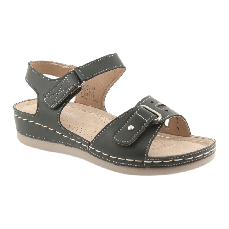 Sandali da donna comfort neri DK 25131 nero 1