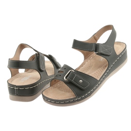 Sandali da donna comfort neri DK 25131 nero 4
