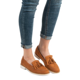 Mocassini VICES in mattoni marrone arancia 1