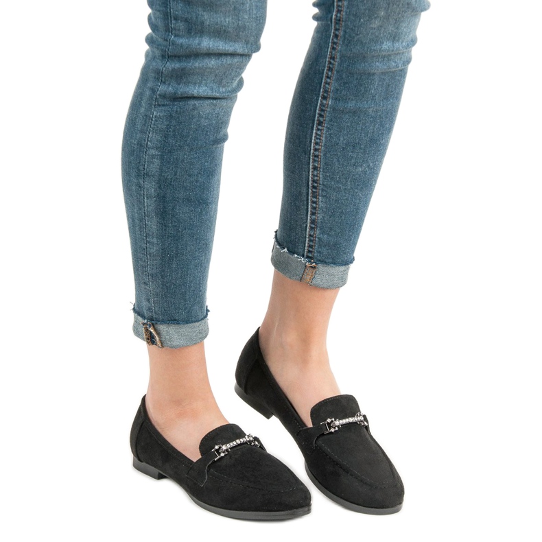 Balada Mocassini in camoscio nero 2