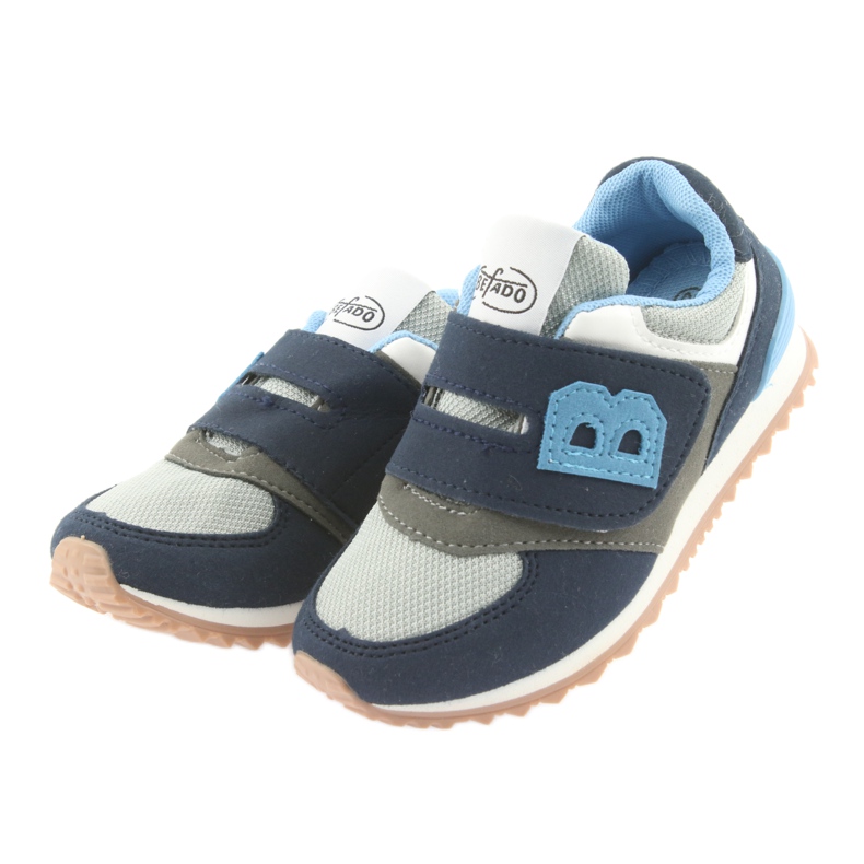 Scarpe per bambini Befado 516Y041 grigio blu navy 3