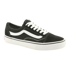 Old Skool Vans nere bianco nero 1