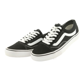 Old Skool Vans nere bianca nero 3