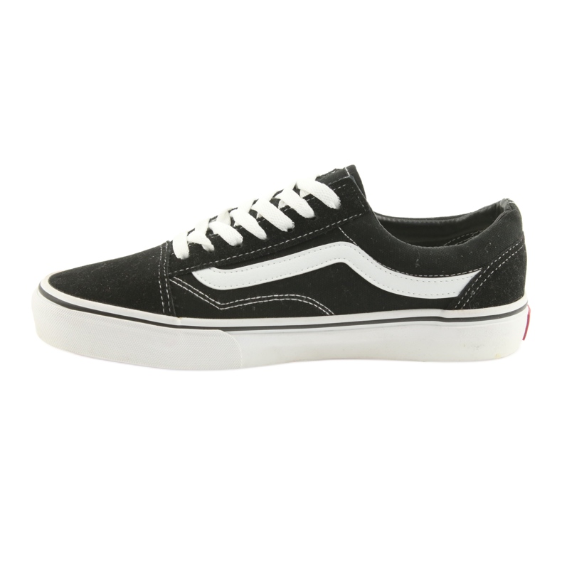 Old Skool Vans nere bianca nero 2