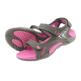 Sandali DK da donna, fondo in EVA grigio chiaro rosa 4