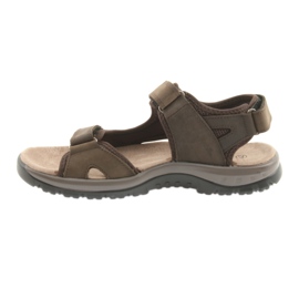 Sandali DK Brown con velcro e fondo leggero in EVA marrone 2